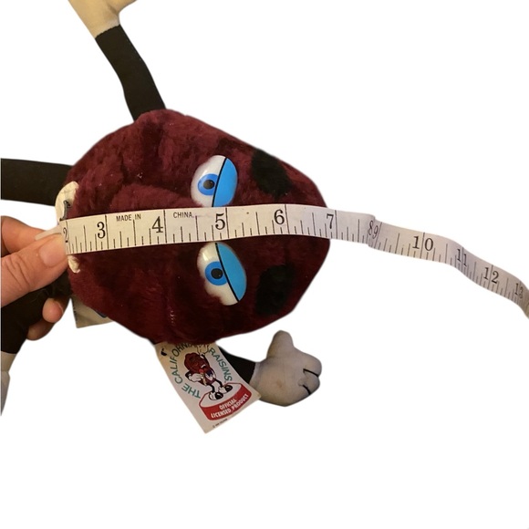 Vintage 1988 Acme California Raison Stuffie plush tags still attached - Picture 8 of 9